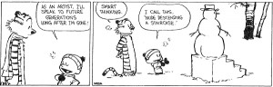 Calvin & Hobbes in the Snow