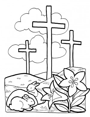 RELIGIOUS EASTER COLORING PAGES