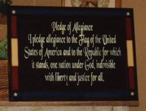 Americana panel Pledge of Allegiance