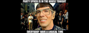Spock Partying Star Trek Style