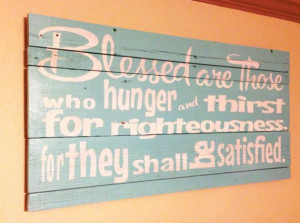Wooden typography Bible verse sign made out of reclaimed barn wood. My ...
