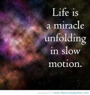 Life is a miracle – spring quotes for children