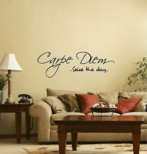 carpe-diem-sieze-the-Day-inspirational-quote-Livingroom-Wall-Art-Decal ...