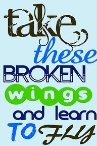 Take these broken wings and learn to fly - Beatles quote Blackbird ...