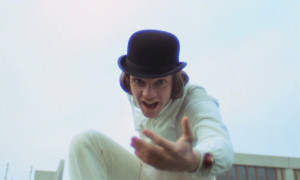 Photo of Malcolm McDowell as Alex de Large in 