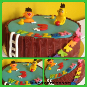 Bert And Ernie Birthday Cake