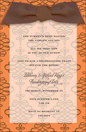 Thanksgiving Wedding Invitations