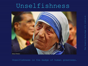 Unselfishness