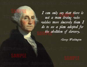 George Washington Abolition Poster