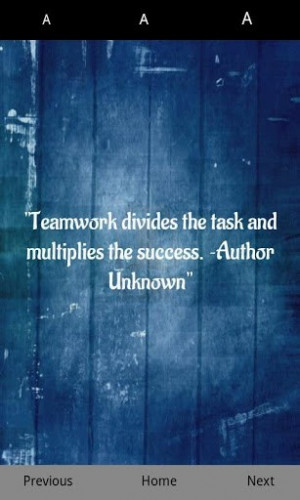 View bigger - Teamwork Quotes for Android screenshot