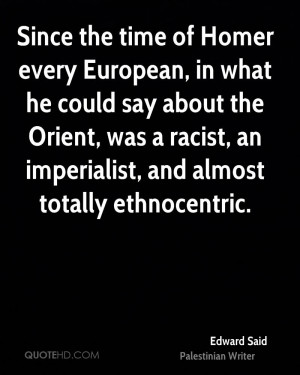 Since the time of Homer every European, in what he could say about the ...