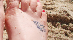 Let Love In Foot Tattoo