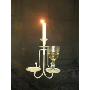 Candle and Wine Holder for Bath