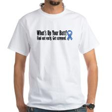 Colorectal Cancer Awareness White T-shirt for