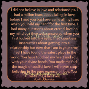 Quotes About Believing In Love I did not believe in love and