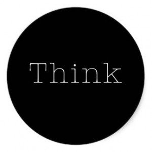 Think Quotes Inspirational Thought Quote Sticker