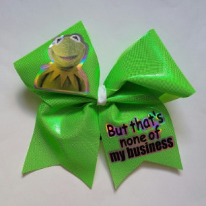 Kermit The Snitch Cheer Bow
