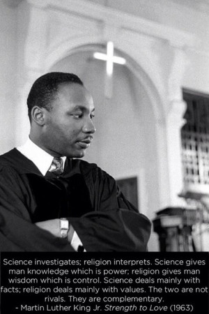 Martin Luther King on Science and Religion