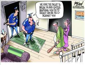 Varvel, also from Townhall.com , on the battering the fourth amendment ...