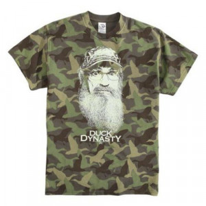 DUCK DYNASTY Camo SHIRT BUCK COMMANDER Tee UNCLE SI Thats A Fack Jack ...