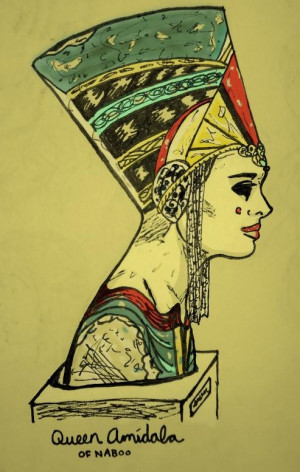 Queen Amidala, Colors Scanning, Queen Amidala, Digital Colors