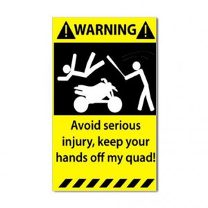 Warning Sticker Rectangle