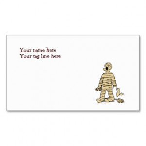 Want My Mummy Funny Mummy Halloween Double-Sided Standard Business ...