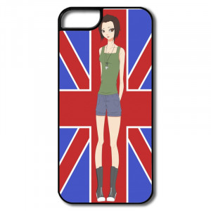 For Iphone 5 Hard Case Girl And Flag funny quotes Cover For Iphone 5s ...
