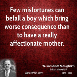 Few misfortunes can befall a boy which bring worse consequence than to ...