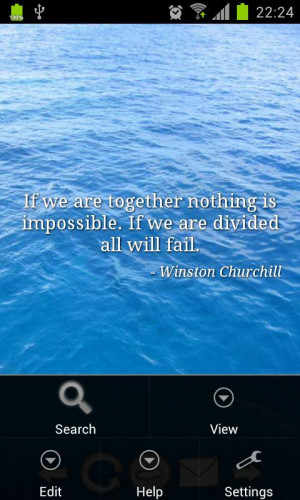 ... We Are Divided All Will Fail ” - Winston Churchill ~ Teamwork Quote