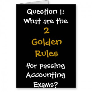 Accounting Exams Good Luck Card card