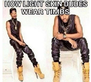 How light skin niggas be like -- LMAOO!! Shoes pretty but he need to ...