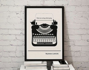 Large Framed Art Print, Framed Quote Print, Wall Quotes, Truman Capote ...