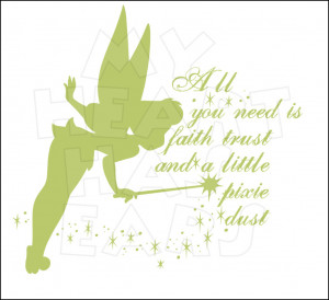 Tinker Bell Faith, Trust and Pixie dust INSTANT DOWNLOAD digital clip ...