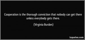 Virginia Burden Quote