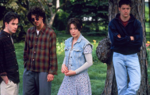 ... Brendan Fraser, Patrick Dempsey and Moira Kelly in With Honors (1994