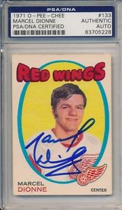 Marcel Dionne Autographed Signed 1971 O Pee Chee Rookie Card PSA