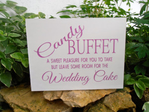 Candy Bar Love is Sweet Wood Wedding Sign Decoration Candy Buffet Sign ...