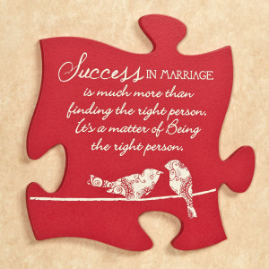 Home > Marriage Quote Puzzle Piece Wall Art