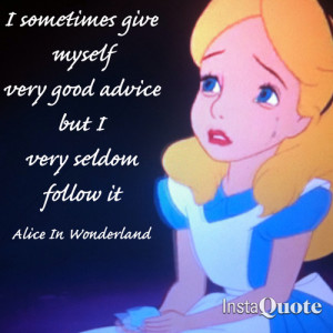 Alice Wonderland Sad Quotes