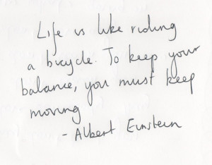 ... tags for this image include: Albert Einstein, life, quote and text