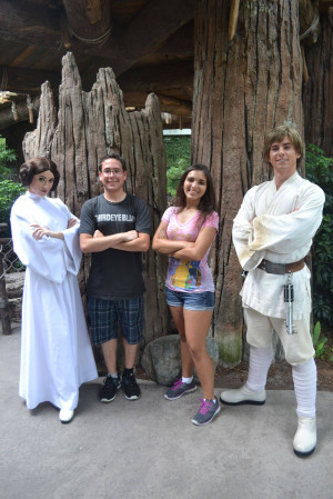 Luke Skywalker and Princess Leia in Walt Disney World Album