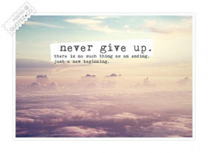 Quote on never giving up