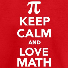 keep calm and love math kids shirts designed by prinz