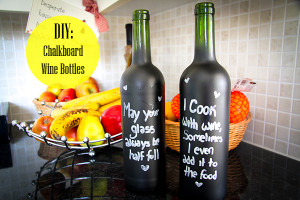 Chalkboard Wine Bottles