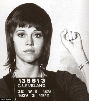 Jane Fonda shows rebellious streak at 71 in T-shirt bearing her 1970 ...