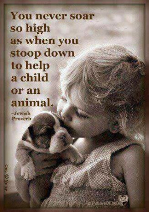 ... pet, animal, inspiring quotes for animal lovers, petsnmore.org, child