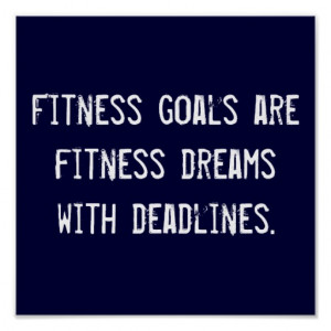 Fitness Goals Posters