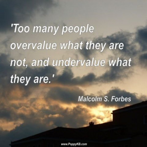 Malcolm S. Forbes quote Poppy KB loves!