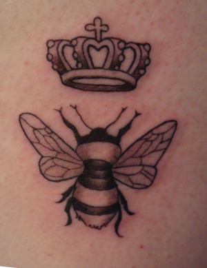 Queen Bee Image Tattoo Design